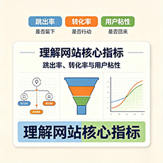 洪山建站-理解网站核心指标：跳出率、转化率与用户粘性