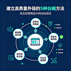 武汉建站-建立高质量外链的5种白帽方法